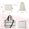 Weekender Bag for Women, BAGSMART 40L Carry on Weekend Overnight Bag, Large Travel Duffel Bag for Traveling, Gym Bag with Shoe Compartment, 4 Pcs Set-Beige - Image 6