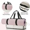 Weekender Bag for Women, BAGSMART 40L Carry on Weekend Overnight Bag, Large Travel Duffel Bag for Traveling, Gym Bag with Shoe Compartment, 4 Pcs Set-Beige - Image 3