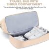 Weekender Bags for Women, Travel Duffel Bags with Shoe Compartment,Personal Item Travel Bag for Airlines, Carry on Overnight Tote Bag for women，Beige - Image 6
