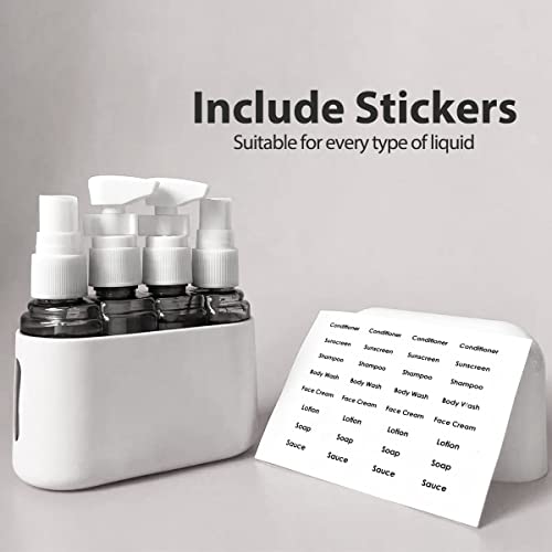 Travel Bottles Leak Proof, Travel Containers with Labels, TSA Approved, Reusable Containers For Toiletries, Travel Toiletry Bottles - Image 7