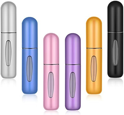 Perfume Travel Refillable Mini Spray Bottles Atomizer Refillable Empty Cologne Travel Essentials For Women Mens Small Mister Spray Bottle For Travel Accessories 6 Pack 5ml/0.2oz - Image 2