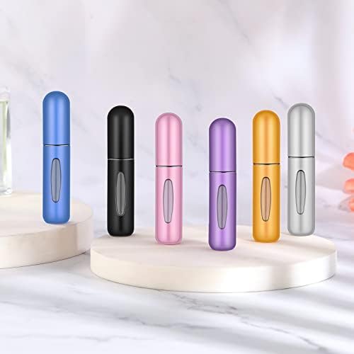 Perfume Travel Refillable Mini Spray Bottles Atomizer Refillable Empty Cologne Travel Essentials For Women Mens Small Mister Spray Bottle For Travel Accessories 6 Pack 5ml/0.2oz - Image 9