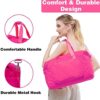 Tinzonc Sports Tote Gym Bag for Women, Travel Duffel Bag, Shoulder Weekender Overnight Bag for Women Girls Travel, Gym, Yoga, School (Rose Pink) - Image 6