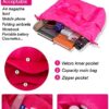 Tinzonc Sports Tote Gym Bag for Women, Travel Duffel Bag, Shoulder Weekender Overnight Bag for Women Girls Travel, Gym, Yoga, School (Rose Pink) - Image 4