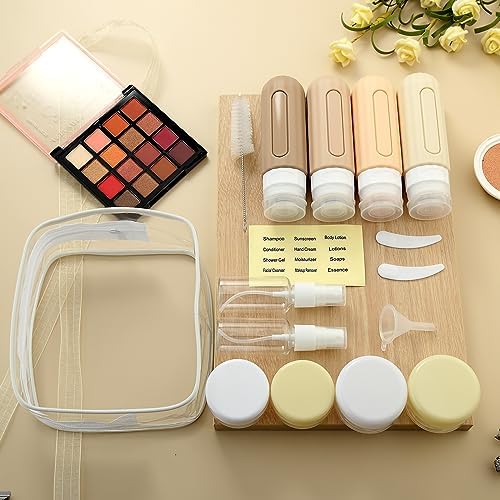 Mrsdry 16 Pack Travel Bottles Set for Toiletries, Leakproof Travel Containers for Toiletries TSA Approved Silicone Travel Accessories Squeezable Refillable 3oz for Shampoo Conditioner Lotion - Image 10