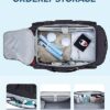 Gym Bag for Women & Men, BAGSMART 35L Sports Travel Duffel Bag with Shoe Compartment，Anti-Theft Carry On Weekend Bag for Airplane, Water Resistant Workout Overnight Backpack for Travel Gym - Image 4