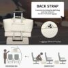 Travel Duffle Bag with Shoe Compartment, Weekender Bag Carry on Overnight Bag for Women with Toiletry Pouch Gym Bag Sport Bag Hospital Bags for Labor and Delivery - Beige - Image 6