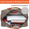 Weekender Bags for Women Canvas Overnight Bags with Shoe Compartment Travel Duffel Bag Carry On Bag with Trolley Sleeve & Shoulder Strap for Men Travel/Business/Gift - Image 8