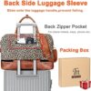 Weekender Bags for Women Canvas Overnight Bags with Shoe Compartment Travel Duffel Bag Carry On Bag with Trolley Sleeve & Shoulder Strap for Men Travel/Business/Gift - Image 6