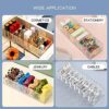 Yesesion Plastic Cable Management Box with 10 Wire Ties, Clear Power Cord Organizer with 8 Compartments, Electronics Organizer for Office, Home Use, Desk Accessories Storage for Stationery Supplies - Image 6