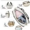 Weekender Bag for Women, BAGSMART 40L Carry on Weekend Overnight Bag, Large Travel Duffel Bag for Traveling, Gym Bag with Shoe Compartment, 4 Pcs Set-Beige - Image 4