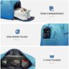 LOVEVOOK Gradient Gym Bag for Women Men,Travel Duffle Bag with Toiletry Bag,Carry on Tote Bag Weekender Overnight Bag with Wet Pocket and Shoes Compartment,Sport Duffel Bag for Yoga Swim Dance - Image 9