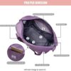 Foldable Duffle Bag For Travel, Carry On Duffel Bag, Sports Tote Gym Bag, Shoulder Weekender Overnight Bag For Women, Large Duffel Bags For Traveling, Collapsible,TA-005-Purple - Image 5