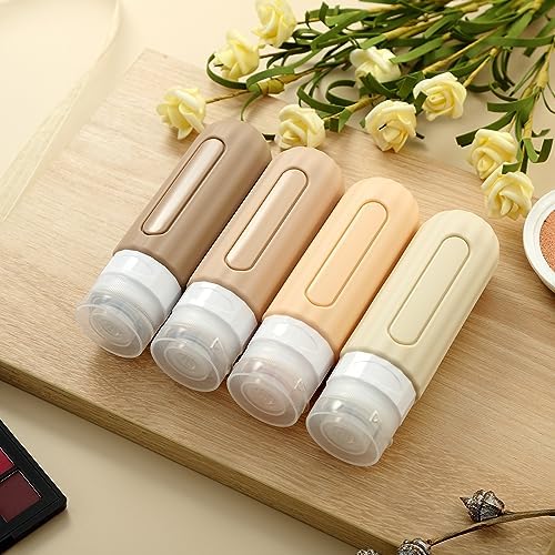 Mrsdry 16 Pack Travel Bottles Set for Toiletries, Leakproof Travel Containers for Toiletries TSA Approved Silicone Travel Accessories Squeezable Refillable 3oz for Shampoo Conditioner Lotion - Image 6