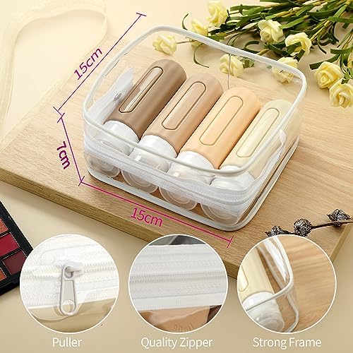 Mrsdry 16 Pack Travel Bottles Set for Toiletries, Leakproof Travel Containers for Toiletries TSA Approved Silicone Travel Accessories Squeezable Refillable 3oz for Shampoo Conditioner Lotion - Image 9