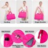 Tinzonc Sports Tote Gym Bag for Women, Travel Duffel Bag, Shoulder Weekender Overnight Bag for Women Girls Travel, Gym, Yoga, School (Rose Pink) - Image 7