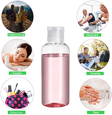 DNSEN 5 Pack 3.4oz Empty Plastic Travel Bottles for Toiletries TSA Approved Leak Proof Squeezable Travel Size Containers Travel Essentials Accessories, clear - Image 8