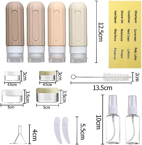 Mrsdry 16 Pack Travel Bottles Set for Toiletries, Leakproof Travel Containers for Toiletries TSA Approved Silicone Travel Accessories Squeezable Refillable 3oz for Shampoo Conditioner Lotion - Image 8