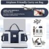Weekender Bags for Women Travel, Overnight Travel Duffel Bag with Wet Pocket and Separate Toiletry Bag, Airplane Personal Item Travel Bag, Travel Tote Bag Carry On Bags,Gym Bag - Image 9