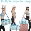 Sport Gym Duffle Bag for Women Girls Weekender Overnight Duffel Bag,19.7"x9.5"x9.9" - Image 3