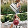 Weekender Bag for Women, BAGSMART 40L Carry on Weekend Overnight Bag, Large Travel Duffel Bag for Traveling, Gym Bag with Shoe Compartment, 4 Pcs Set-Beige - Image 7