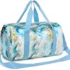 Sport Gym Duffle Bag for Women Girls Weekender Overnight Duffel Bag,19.7"x9.5"x9.9" - Image 9