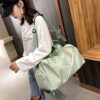Sports Gym Bag Travel Duffel Bag with Wet Pocket & Shoes Compartment for Women and Men (Green, One Size) - Image 6