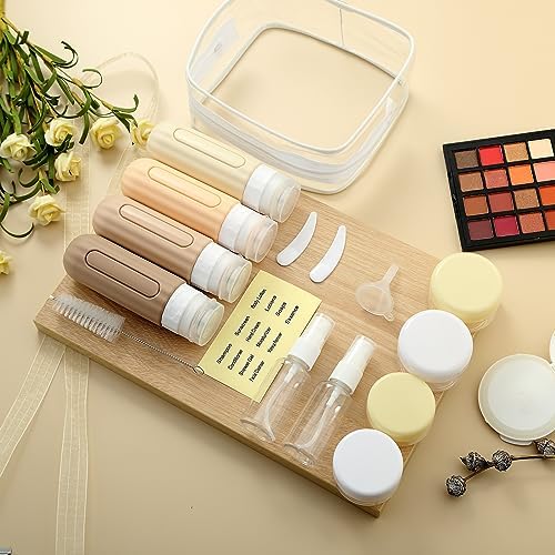 Mrsdry 16 Pack Travel Bottles Set for Toiletries, Leakproof Travel Containers for Toiletries TSA Approved Silicone Travel Accessories Squeezable Refillable 3oz for Shampoo Conditioner Lotion - Image 7