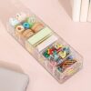 Yesesion Plastic Cable Management Box with 10 Wire Ties, Clear Power Cord Organizer with 8 Compartments, Electronics Organizer for Office, Home Use, Desk Accessories Storage for Stationery Supplies - Image 7