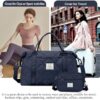Weekender Bags for Women Travel, Overnight Travel Duffel Bag with Wet Pocket and Separate Toiletry Bag, Airplane Personal Item Travel Bag, Travel Tote Bag Carry On Bags,Gym Bag - Image 8