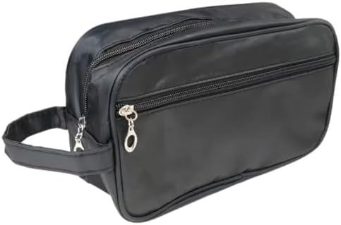 GruDawu Men Travel Shaving Dopp Kit Cosmetic Makeup Bags Organizer Canvas Toiletry Bag Travel Organizer Cosmetic Bag - Image 2