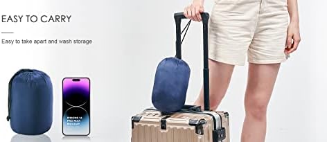 Commollis 4-in-1 Airplane Essentials-Travel Blanket and Pillow Set for Airplanes - Includes Blanket, Inflatable Pillow, Eye Mask, and Earplugs - Image 10