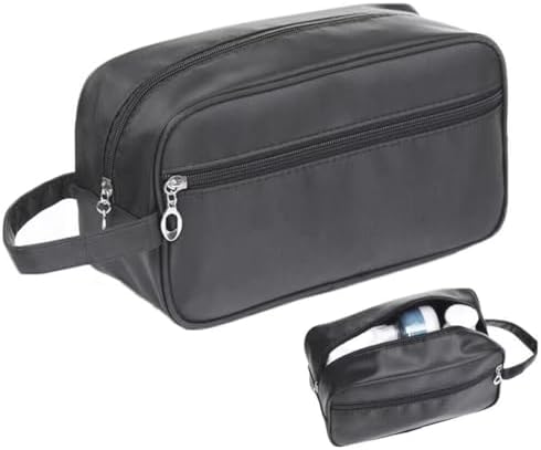 GruDawu Men Travel Shaving Dopp Kit Cosmetic Makeup Bags Organizer Canvas Toiletry Bag Travel Organizer Cosmetic Bag - Image 7