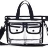 Jula Vance Medium Clear PVC Makeup Artist Set Bag Transparent Cosmetic Storage Bag Travel Make up Kits Organizer MUA Bag Stadium Approved Clear Tote Bag with Removable Shoulder Strap - Image 3