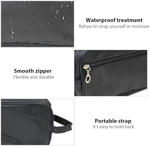 GruDawu Men Travel Shaving Dopp Kit Cosmetic Makeup Bags Organizer Canvas Toiletry Bag Travel Organizer Cosmetic Bag - Image 3