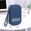 Songaa Electronic Organizer Small Travel Cable Organizer Bag Electronic Accessories Portable Waterproof Tech Travel Storage Bag for Cable, Cord, Charger, Phone, USB, Blue - Image 6