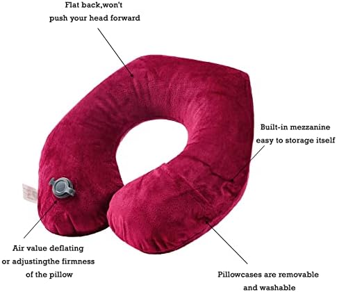 Commollis 4-in-1 Airplane Essentials-Travel Blanket and Pillow Set for Airplanes - Includes Blanket, Inflatable Pillow, Eye Mask, and Earplugs - Image 7