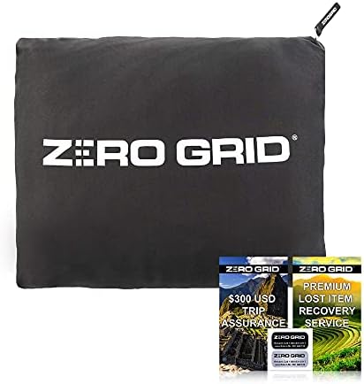 Zero Grid Premium Lightweight Wearable Super Soft Travel Blanket with Neck Snaps, Cozy Footpockets and Zipper Pouch, Compact Airplane with Luggage Strap Travel Blanket and Pillow Set - Image 10