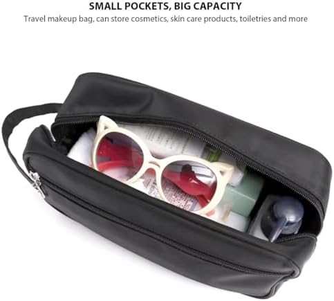 GruDawu Men Travel Shaving Dopp Kit Cosmetic Makeup Bags Organizer Canvas Toiletry Bag Travel Organizer Cosmetic Bag - Image 5