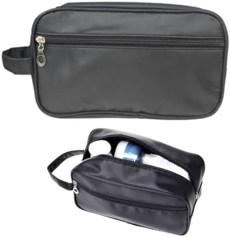 GruDawu Men Travel Shaving Dopp Kit Cosmetic Makeup Bags Organizer Canvas Toiletry Bag Travel Organizer Cosmetic Bag - Image 8