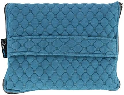 Lewis N. Clark Ultimate Comfort Set Portable Travel Kit for Airplane, Includes Inflatable Pillow Zippered Carrying Case, Cozy Fleece Blanket, Eye Mask for Sleeping & Foam Ear Plugs, Blue - Image 3