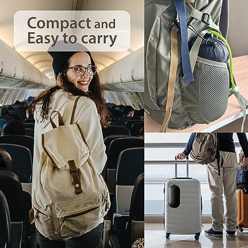 SmartTravel Compact Travel Blanket Travel Pillow and Lumbar Cushion 3-Ways Airplane Travel Essential for Women and Kids Lightweight Alternative Down - Image 8
