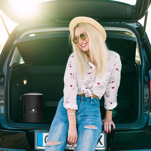 urnexttour Travel Pillow and Blanket Set Travel Essentials Inflatable Neck Support Pillows and Soft Blankets for Traveling Airplane Camping Car Black - Image 7
