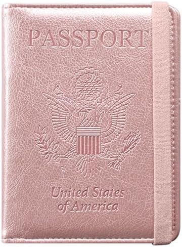 ACdream Passport and Vaccine Card Holder Combo, Cover Case with CDC Vaccination Card Slot, Leather Travel Documents Organizer Protector, with RFID Blocking, for Women and Men, - Image 2