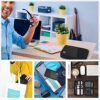 Electronics Organizer Bag Waterproof Travel Organizer Bag Electronics Accessories Pouch Bag Cable Storage Bag Portable Carrying Case for Cable Hard Drives Charger Phone Power Bank SD Card Pencil Black - Image 7