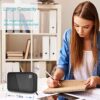 Electronics Organizer Bag Waterproof Travel Organizer Bag Electronics Accessories Pouch Bag Cable Storage Bag Portable Carrying Case for Cable Hard Drives Charger Phone Power Bank SD Card Pencil Black - Image 4
