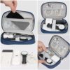 Songaa Electronic Organizer Small Travel Cable Organizer Bag Electronic Accessories Portable Waterproof Tech Travel Storage Bag for Cable, Cord, Charger, Phone, USB, Blue - Image 5