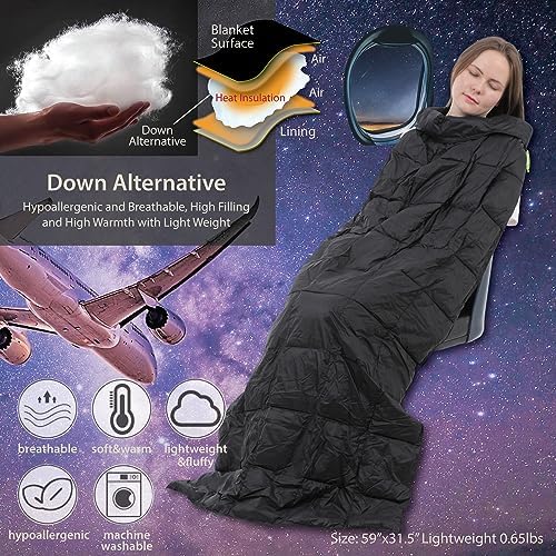 SmartTravel Compact Travel Blanket Travel Pillow and Lumbar Cushion 3-Ways Airplane Travel Essential for Women and Kids Lightweight Alternative Down - Image 3