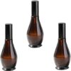 Beavorty 3pcs Fine Mist Spray Bottle Makeup Containers Black Container Lotion Travel Container Fine Mist Sprayer Amber Spray Bottle Glass Spray Refillable Perfume Spray Bottles Set - Image 2