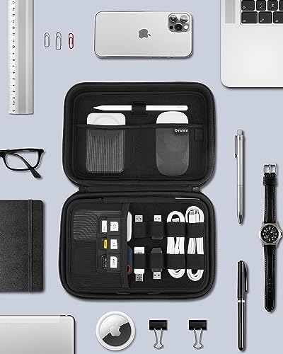 Yinke Cable Organizer Electronic Travel Case, Cord Organizer Case Bag for Apple Charger Cable, Tech Organizer Hard Drive Electronics Accessories Travel Bag Travel Gear Portable - Image 8
